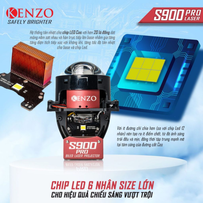 Đèn KENZO S900 PRO